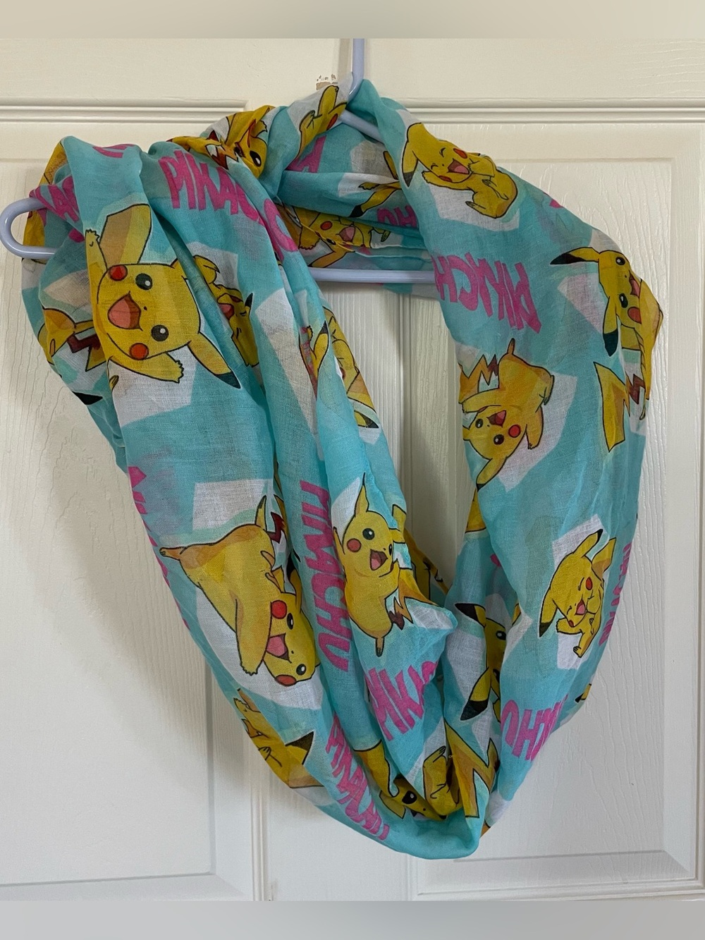 Pikachu Print Sheer Infinity Scarf